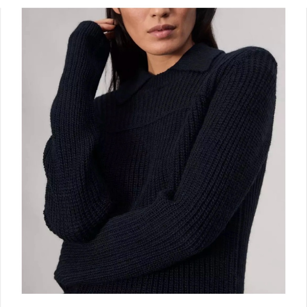 rag & bone Madix Polo sweater in Navy/Large